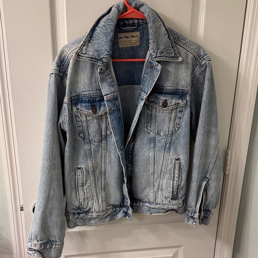 Free People oversized denim jacket